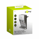 GOOBAY φορτιστής 40902 για μπαταρίες NiMH/CD AΑΑ/AA/9V, ασημί - Image 2