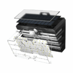BASEUS LED ηλιακό φωτιστικό DGNEN-C01, 5.1W 260lm, 1800mAh, IP65, μαύρο - Image 8