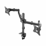 Brateck LDT24-C024 Βάση Γραφείου για 2 Οθόνες έως 27" με Βραχίονα Ασημί - Image 4