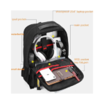 ARCTIC HUNTER τσάντα πλάτης B00357-BK με θήκη laptop, αδιάβροχη, μαύρη - Image 6