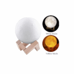 Ανάγλυφο Φωτιστικό Αφής & Ιονιστής 3D Moon Lamp LED με 3 Αποχρώσεις - Image 4