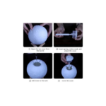 Ανάγλυφο Φωτιστικό Αφής & Ιονιστής 3D Moon Lamp LED με 3 Αποχρώσεις - Image 5