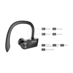 Awei T2 TWS Ασύρματα Ακουστικά Μαύρο - Image 5