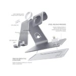 Βάση Φόρτισης 3 Σε 1 Για iPhone (8/8 Plus/X/XS/XS Max/ XR/11/11 Pro), Airpods Και Apple Watch Ασημί - Image 4