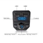 Bluetooth Car Kit X1 MP3 Player, Κάρτα TF, Φορτιστής και Handsfree με Ψηφιακή Οθόνη - Image 2