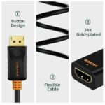 Cabletime αντάπτορας DisplayPort σε HDMI AV586, 1080p, 0.2m, Μαύρος - Image 2