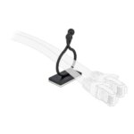 Delock Οργανωτής καλωδίων 60176 με αυτοκόλλητη βάση, Μαύρο, 10τμχ - Image 2