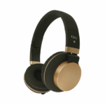 Gjby GJ-18 Ενσύρματα Ακουστικά Headphones Μαύρο Χρυσό - Image 2