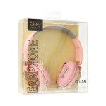 Gjby GJ-18 Ενσύρματα Ακουστικά Headphones Ροζ Gold - Image 2