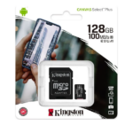 Kingston Canvas Select Plus microSDXC 128GB U1 V10 A1 with Adapter - Image 2