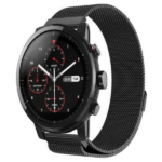 Λουράκι Milanese Loop για GT / GT2 2 / Gear S3 / Amazfit Stratos 22mm Μαύρο