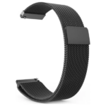 Λουράκι Milanese Loop για GT / GT2 2 / Gear S3 / Amazfit Stratos 22mm Μαύρο - Image 4