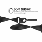 Λουράκι Σιλικόνης για Apple Watch 42mm / 44mm Μαύρο - Image 4
