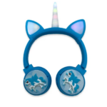 OEM KR-8600 Ασύρματα Παιδικά Ακουστικά Bluetooth Unicorn Γαλάζιο