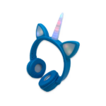 OEM KR-8600 Ασύρματα Παιδικά Ακουστικά Bluetooth Unicorn Γαλάζιο - Image 3