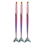 Πινέλα για Νύχια Σετ 3 Τεμαχίων - Mermaid Nail Brush - Image 2