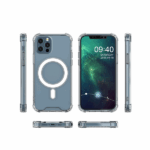 Θήκη Σιλικόνης για iPhone 12/ 12 pro Διαφανής με Μαγνήτη - Image 3