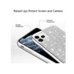 Θήκη για iPhone 11 Pro Max Luxury ΟΕΜ Με Bodystrap Ασημί - Image 3