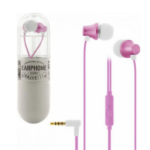WK Wi80 In-ear Handsfree με Βύσμα 3.5mm Ροζ - Image 2